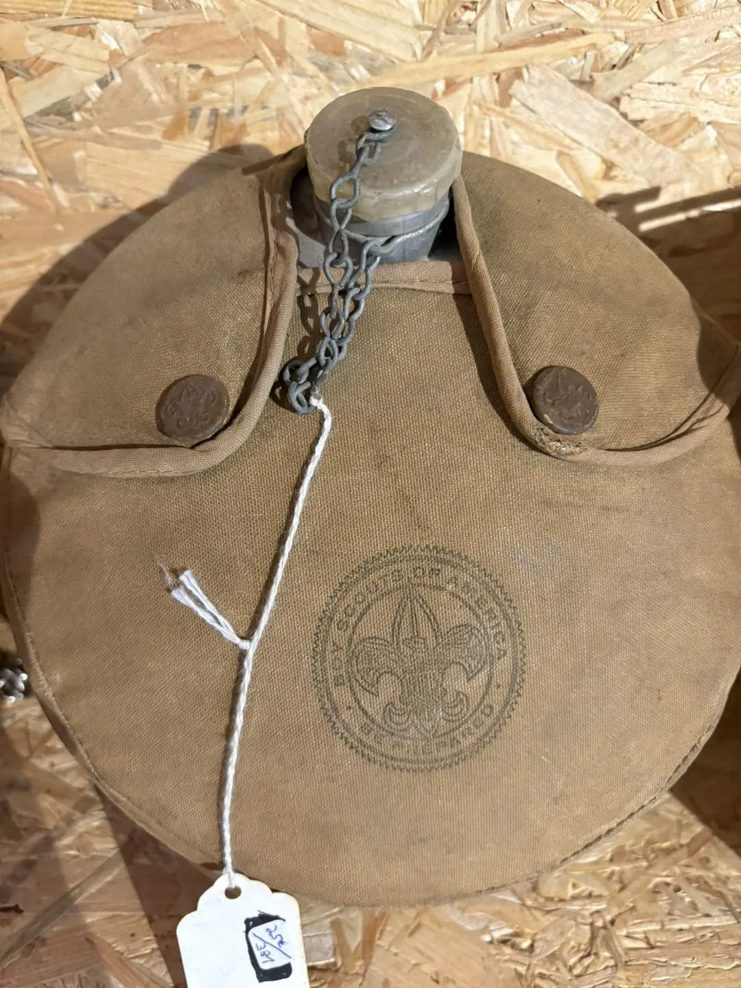 Gourdes militaires US vintage avec housse – 