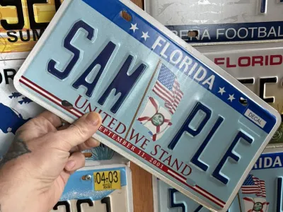 Plaque d'immatriculation Florida « SAMPLE » – 
