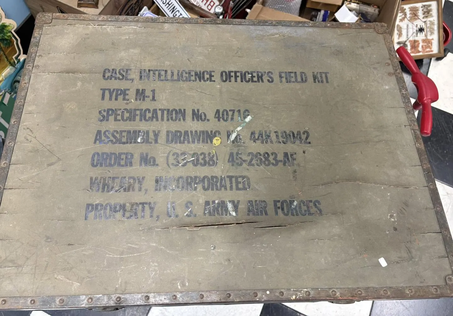 Caisse militaire US en bois – 