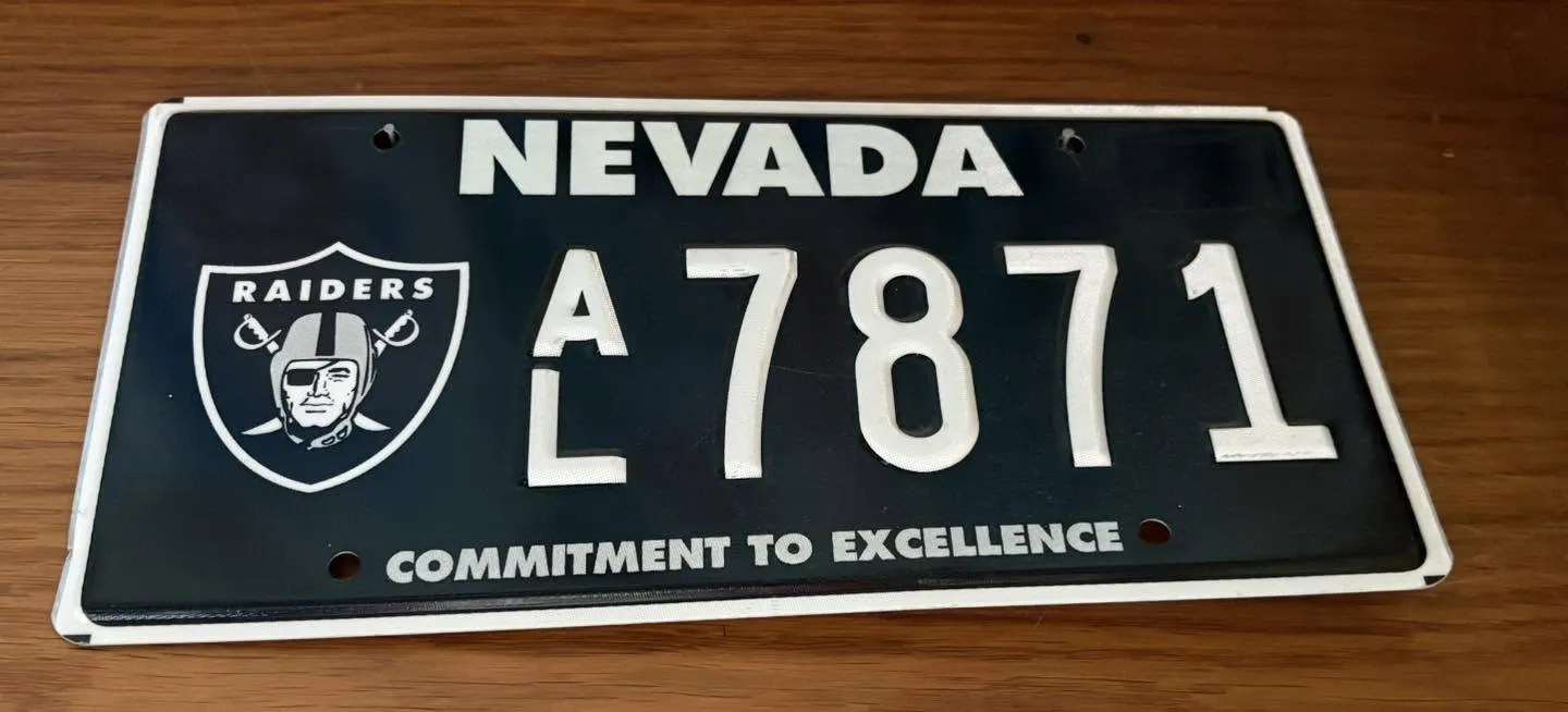 Plaque Nevada Las Vegas Raiders – 