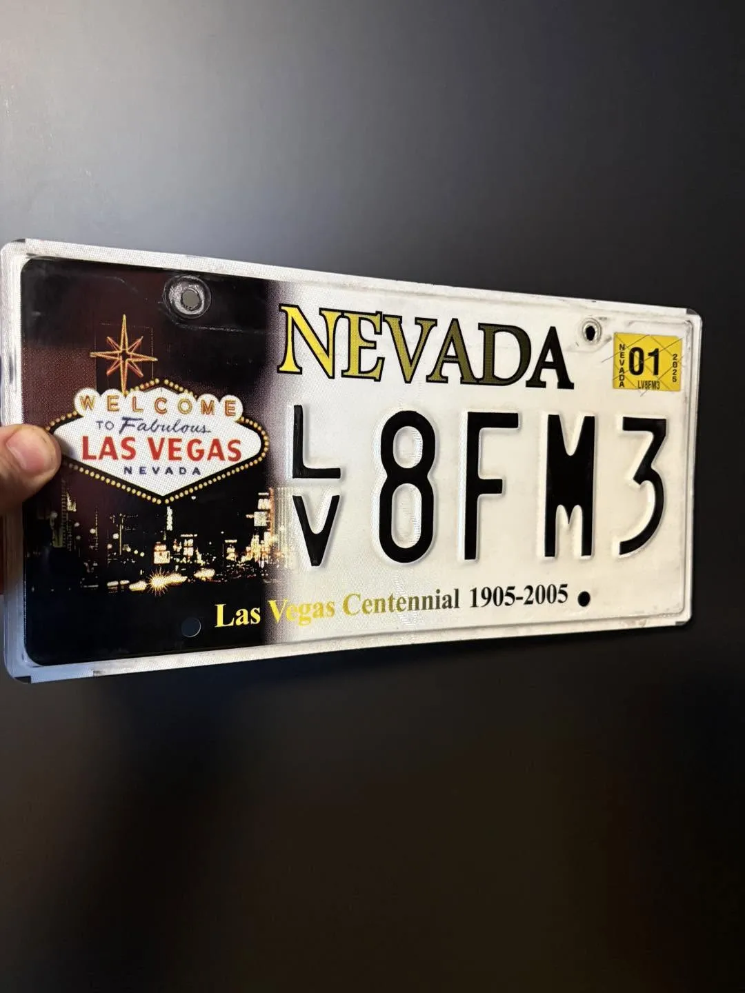 Plaque d'immatriculation Nevada « Las Vegas » – 