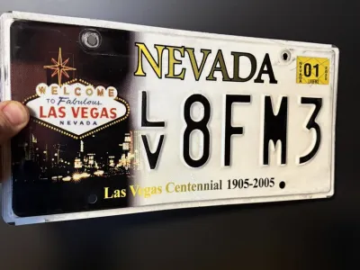 Plaque d'immatriculation Nevada « Las Vegas » – 